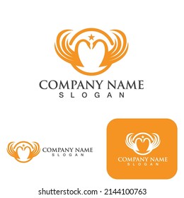 Swan logo and symbol vector