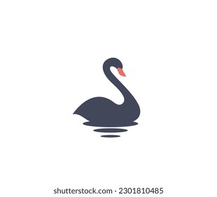 Swan logo and symbol vector