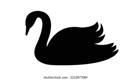 logotipo de swan y vector de símbolo. logo de swan, ganso o icono de pato vector de diseño en estilo de línea de lujo moderno y abstracto