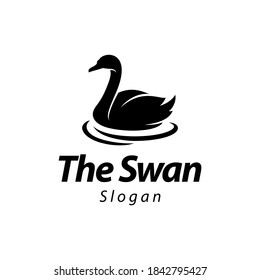 logotipo de swan y plantilla vectorial de símbolos