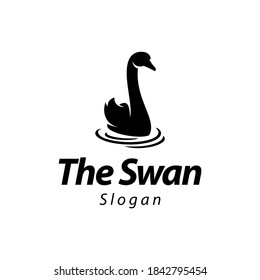 swan logo and symbol vector template