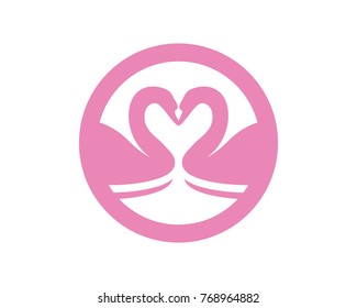 Swan  logo and symbols Template
