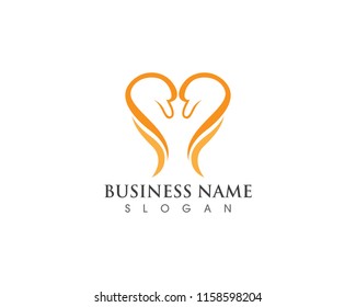 Swan logo Template