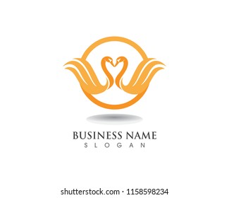 Swan logo Template