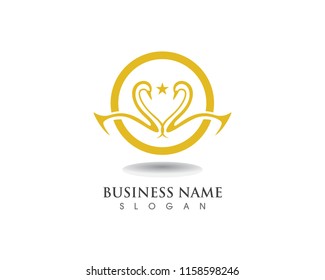 Swan logo Template
