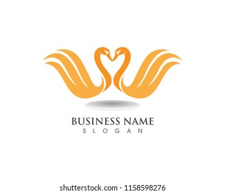 Swan logo Template