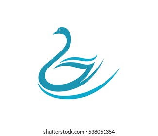 Swan logo Template