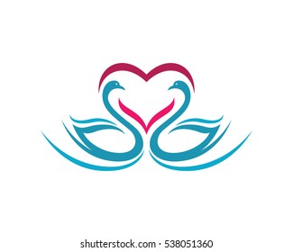 Swan logo Template