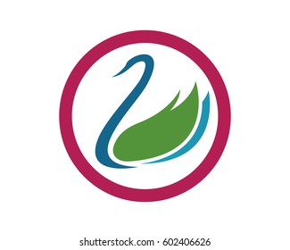 Swan logo Template