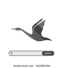 Swan Logo Template, can use for landing page, template, ui, web, mobile app, poster, banner, flyer, stickers. EPS 10