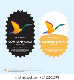 Swan Logo Template, can use for landing page, template, ui, web, mobile app, poster, banner, flyer, stickers. EPS 10