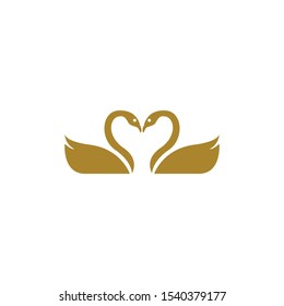 Swan logo template vector icon design