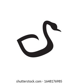Swan logo template vector icon design