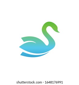 Swan logo template vector icon design