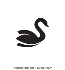 Swan logo template vector icon design