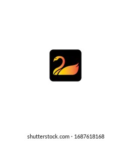 Swan logo template vector icon design