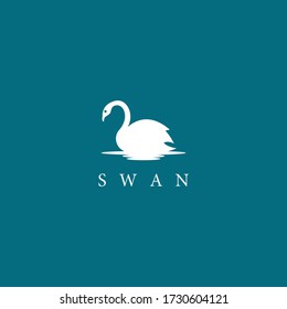 Swan logo template vector icon design