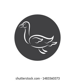 Swan logo Template vector illustration design