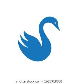 Swan logo Template vector illustration design