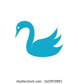 Swan logo Template vector illustration design