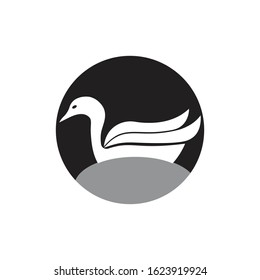 Swan logo Template vector illustration design