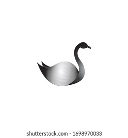 Swan-Logo Vorlage Vektorillustration-Design