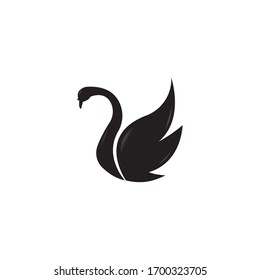 Swan logo Template vector illustration design