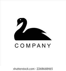 swan logo vector logo art design,animal.