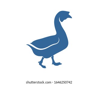 Swan logo vector design template, Silhouette Swan logo, Illustration