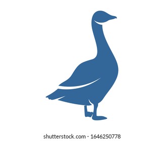 Swan logo vector design template, Silhouette Swan logo, Illustration