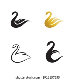 Swan Logo And Vector Icon