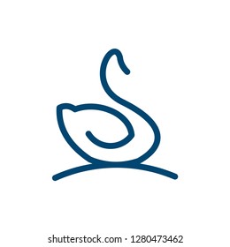 swan logo , swan vector icon template