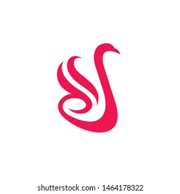 Swan Logo Vector 
simple abstract swan + letter S