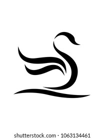 Swan logo vector template