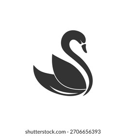 Swan Logo Vector Template Design