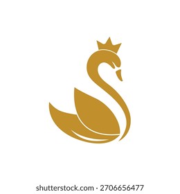 Diseño de Plantilla de Vector de logotipo de cisne
