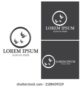 Swan logo vector template illustration