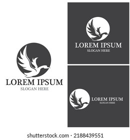 Ilustración de la plantilla del vector del logotipo de Swan