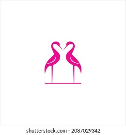 swan logo vector template love