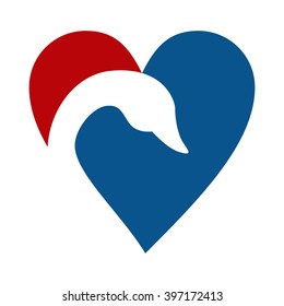 Swan and Love Logo