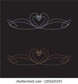 Swan Love Logo, strong, clear, useful and editable. Perfect for use in a wide range of new media templates: Web Marketing Agency, Social Media Services Showcase, Online Marketing Apps, and Website.