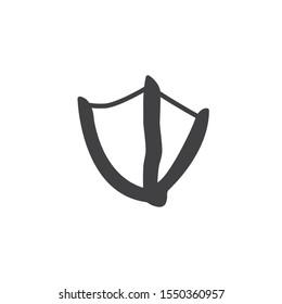 Swan paw print vector icon. filled flat sign for mobile concept and web design. Swan bird footprint glyph icon. Symbol, logo illustration. Vector graphics