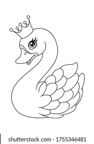 free swan coloring pages