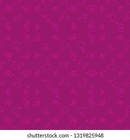 Swan seamless background - romantic pattern. Cute childish print.