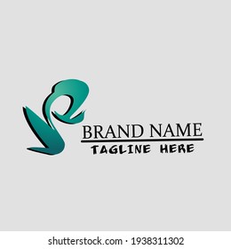 schwan geformtes Logo-Design.  Vektordesign, Firmenlogo, Markenlogo, Vektorsymbol