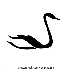 Swan silhouette
