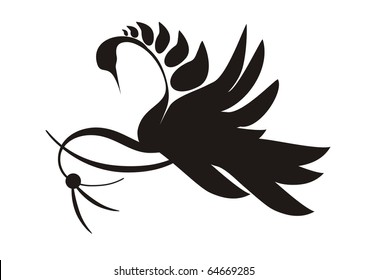 Swan silhouette