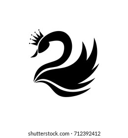 Swan Silhouette Illustration