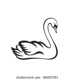 swan outline