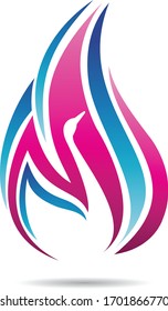 Swan spa start vector logotype